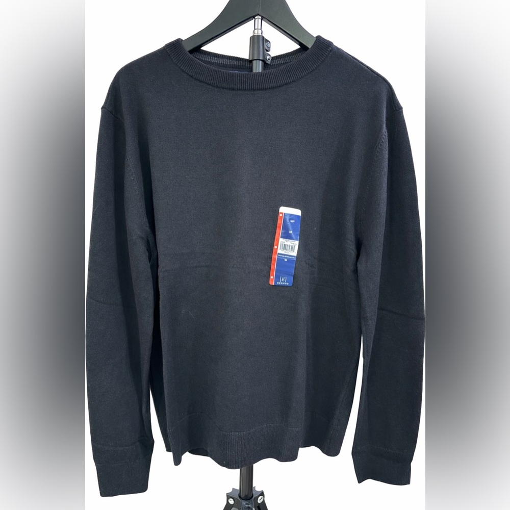 George Men's Black Crewneck Sweater